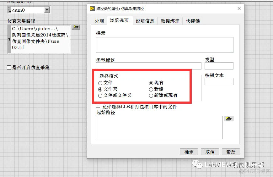 Labview编程之IMAQ ReadFile  2 仿真采集详解_数组_08